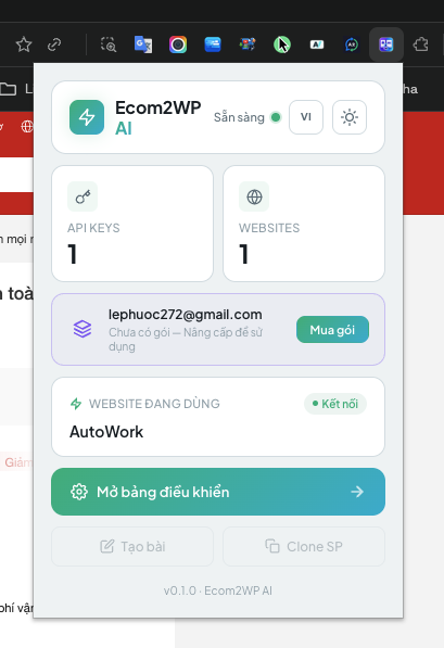 Tạo Application Password